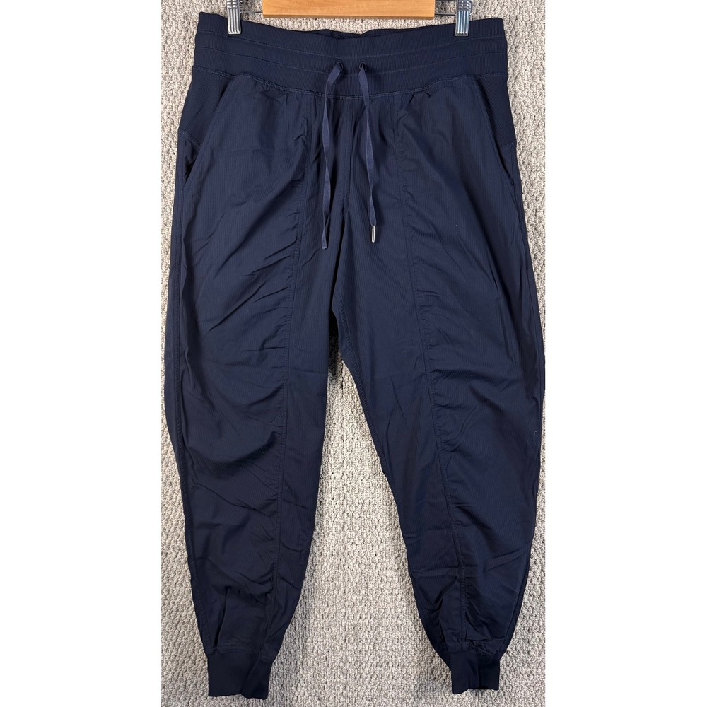 Lululemon Dance Studio Jogger Pants 32 Navy Blue Athleisure Yoga Gym Travel